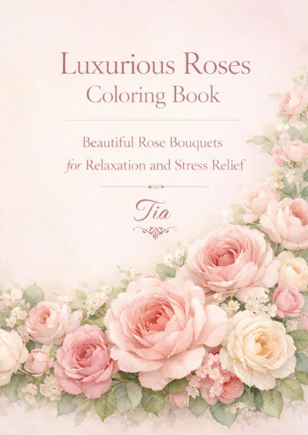 Luxurious Roses Coloring Book: Beautiful Rose Bouquets for Relaxation and Stress Relief (Luxurious Roses Coloring Collection)