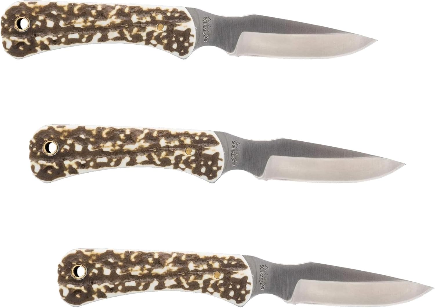 Uncle Henry 301UH Next Gen 6.5in High Carbon S.S. Full Tang Fixed Blade Knife with a 3.25in Blade and Staglon Handle for Outdoor Survival, Camping and Hunting,Brown