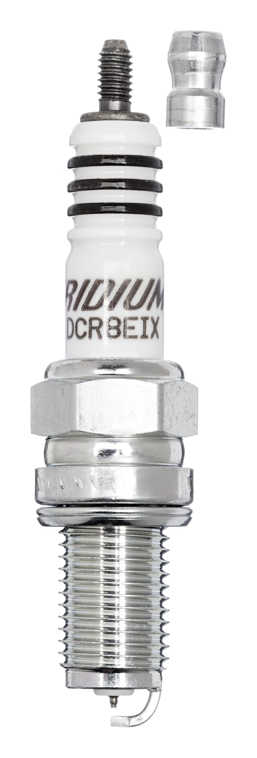 NGK Bujía de encendido 3606 Conexión roscada SAE Electro central Iridio Electrodo de masa supresión de interferencias 5 kOhm con asiento de estanqueidad plano Ancho de llave: 16 mm Long. de rosca: