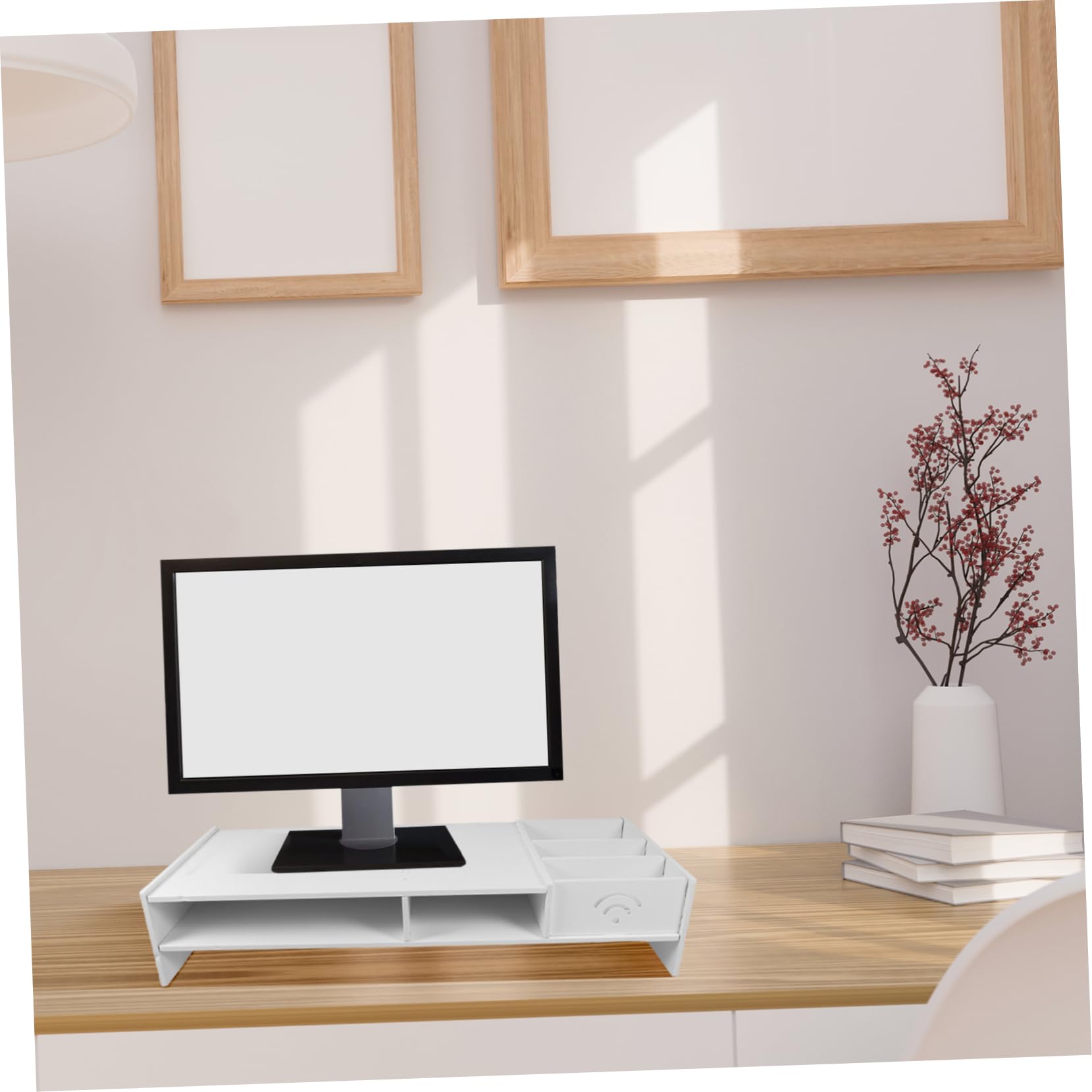 Support Ordinateur Portable Bois, Réhausseur D'Écran D'Ordinateur