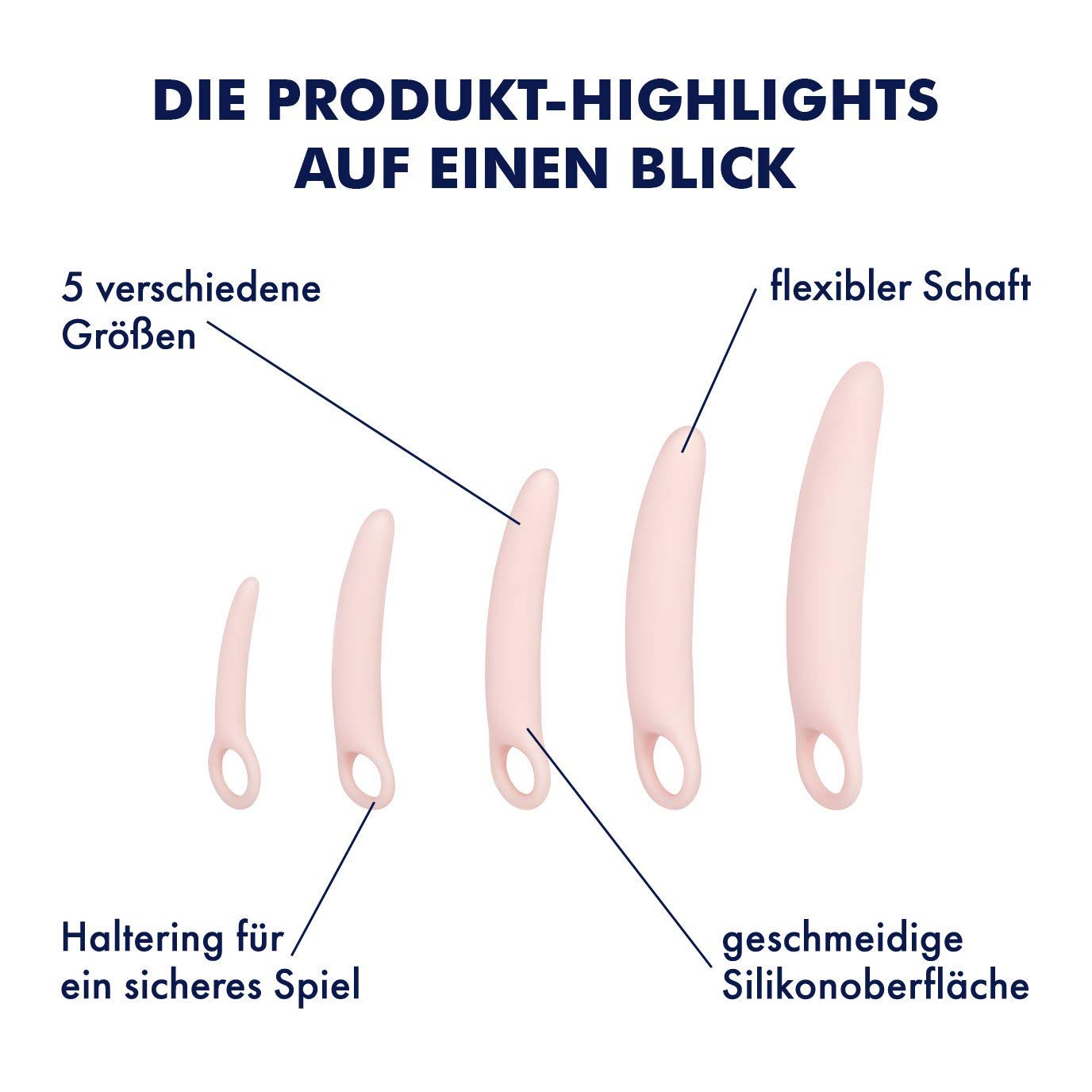 EIS Vaginaltrainer aus Silikon | Größe:Set aller Größen