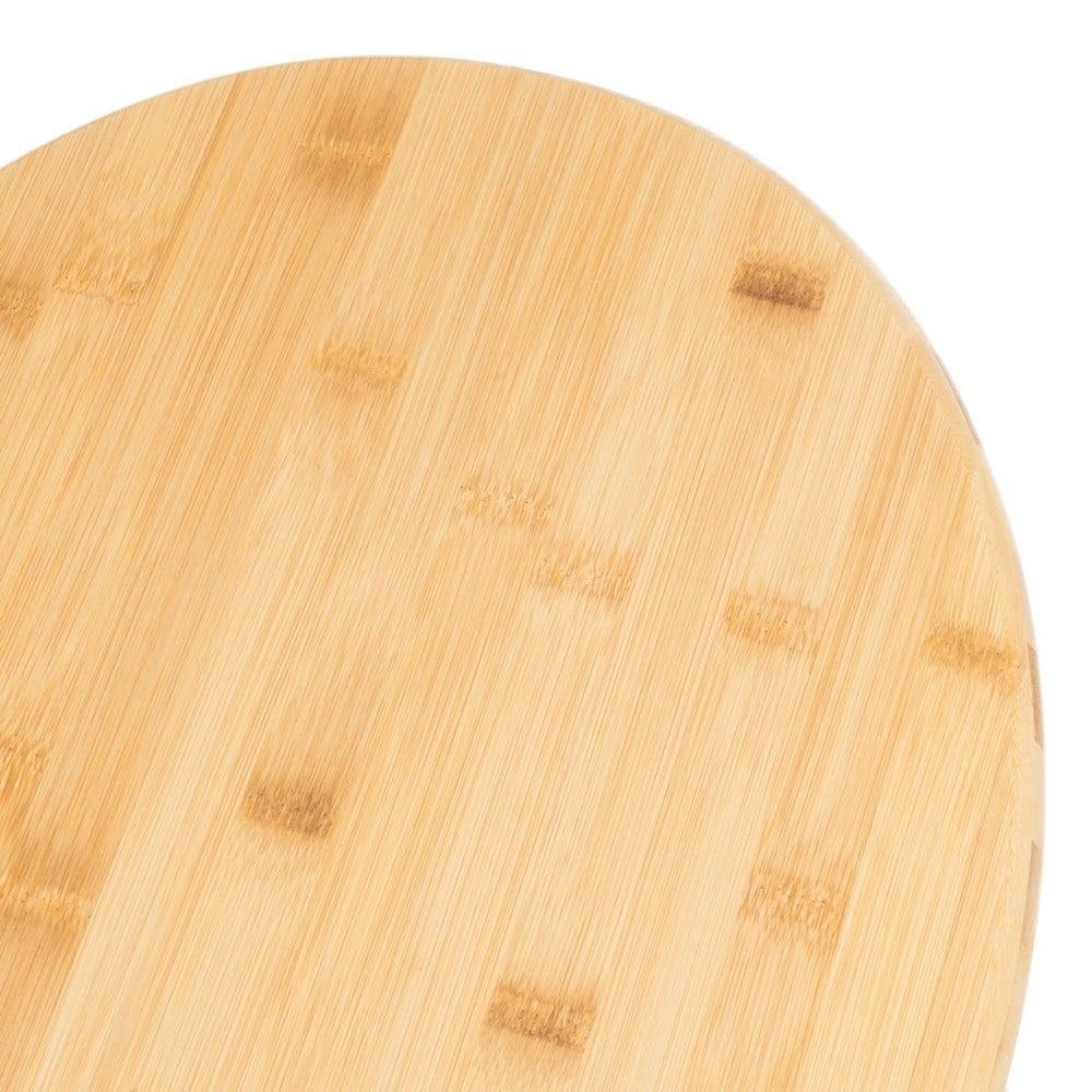 Tapa para WC universal original de madera bambú natural con bisagras de acero inoxidable 34x41 cm