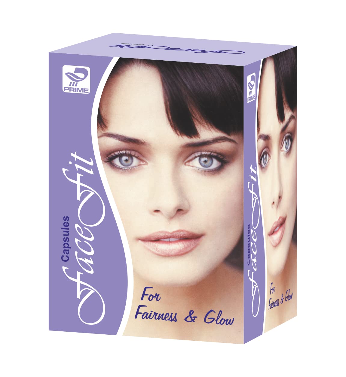 Prime Face Fit Capsules – Toning, Skin Brightening, Cleansing & UV Protection | Helps Heal Skin, Remove Blackheads & Impurities | 5 Strips x 10 Capsules (Pack of 50)