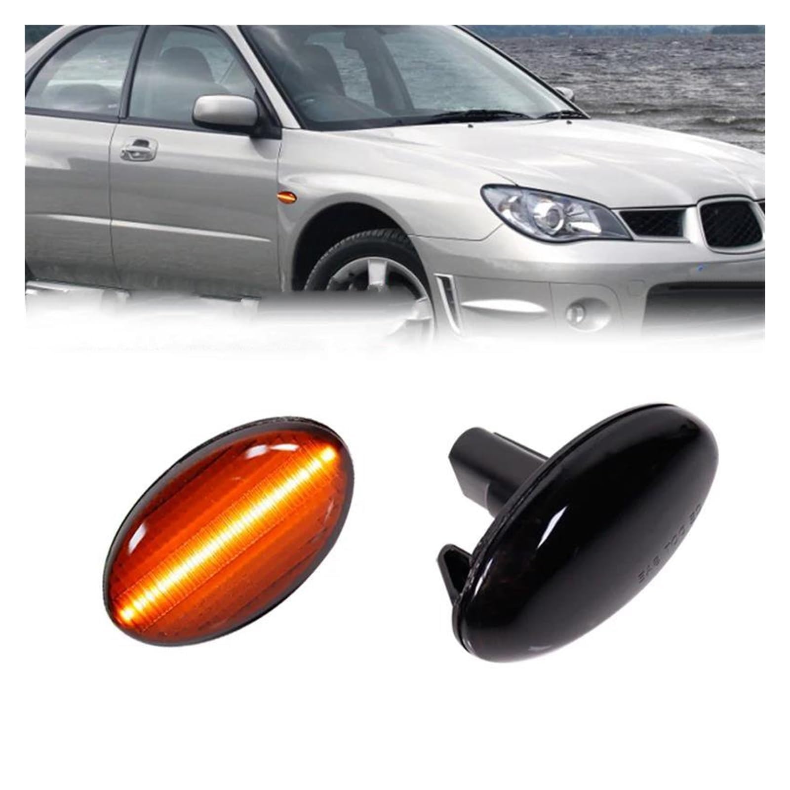 Dynamiczne kierunkowskazy boczne LED, do Subaru Liberty Forester 2000-2005, lewy lub prawy zewnętrzny kierunek boczny