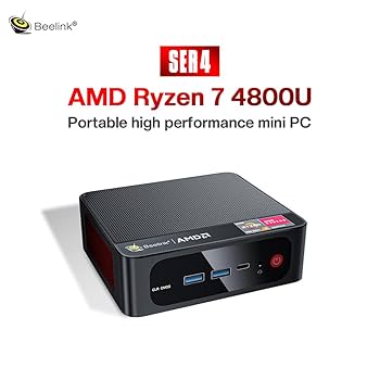 Beelink SER4 Versatile Mini PC, AMD Ryzen 7 4800U(up to 4.2
