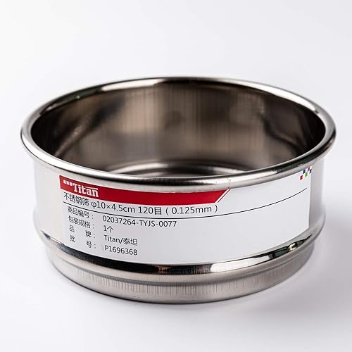 Miniatura 41 de Cedazo de φ3.93×1.77 pulgadas de acero inoxidable 304, de muestra económica, de acero inoxidable 304 de tela de alambre