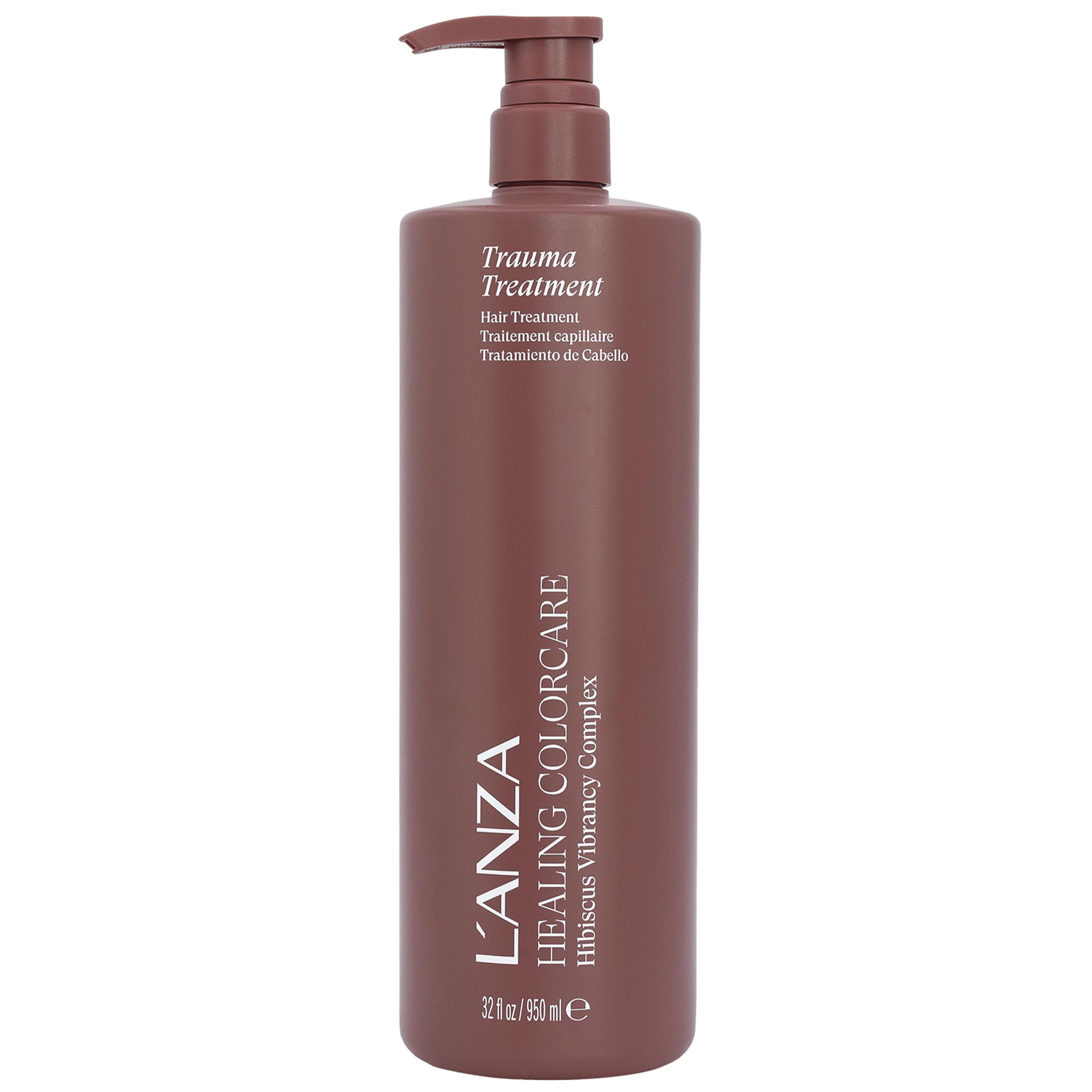 L'ANZA Healing ColorCare Color Preserving Trauma Hair Treatment for Dry Damaged Hair, Eliminates Frizz, and Adds Shine while Styling, With UV and Heat Protection to prevent damage (33.8 Fl Oz)