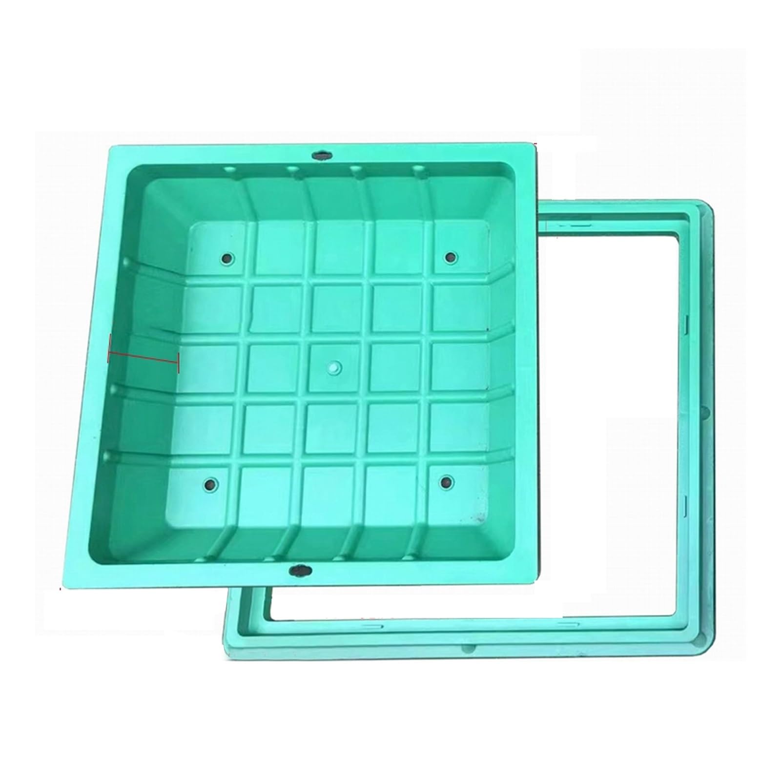 GBRSXYIP Heavy-Duty Round Septic Tank Lid & Removable Invisible Manhole Cover for Yard/Park/Pavement Strong Load-Bearing Inspection Cover (B100*100CM/39.4 * 39.4IN)