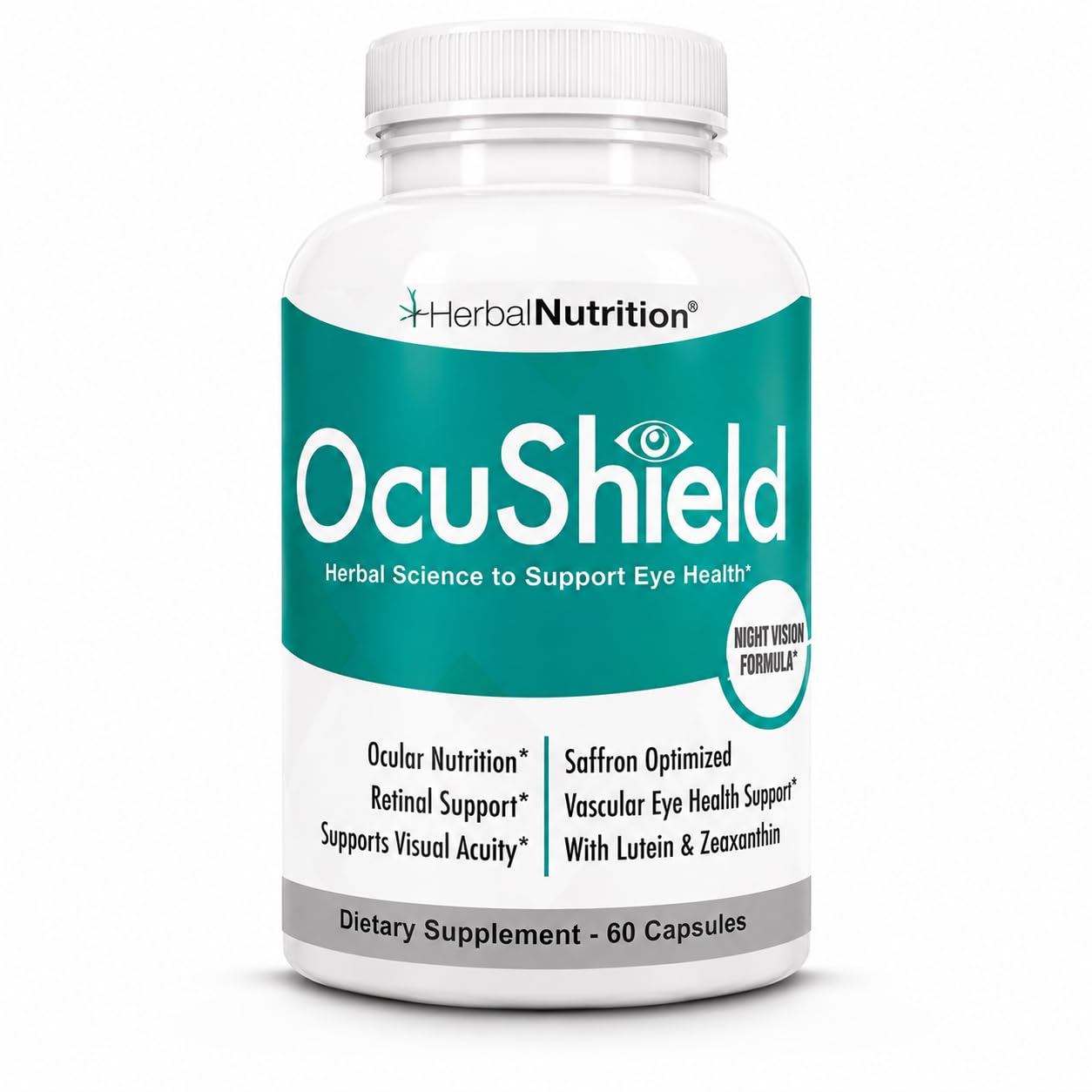 Herbal Nutrition suplemento para a saúde ocular com açafrão, astaxantina, luteína e zeaxantinas, 90 cápsulas