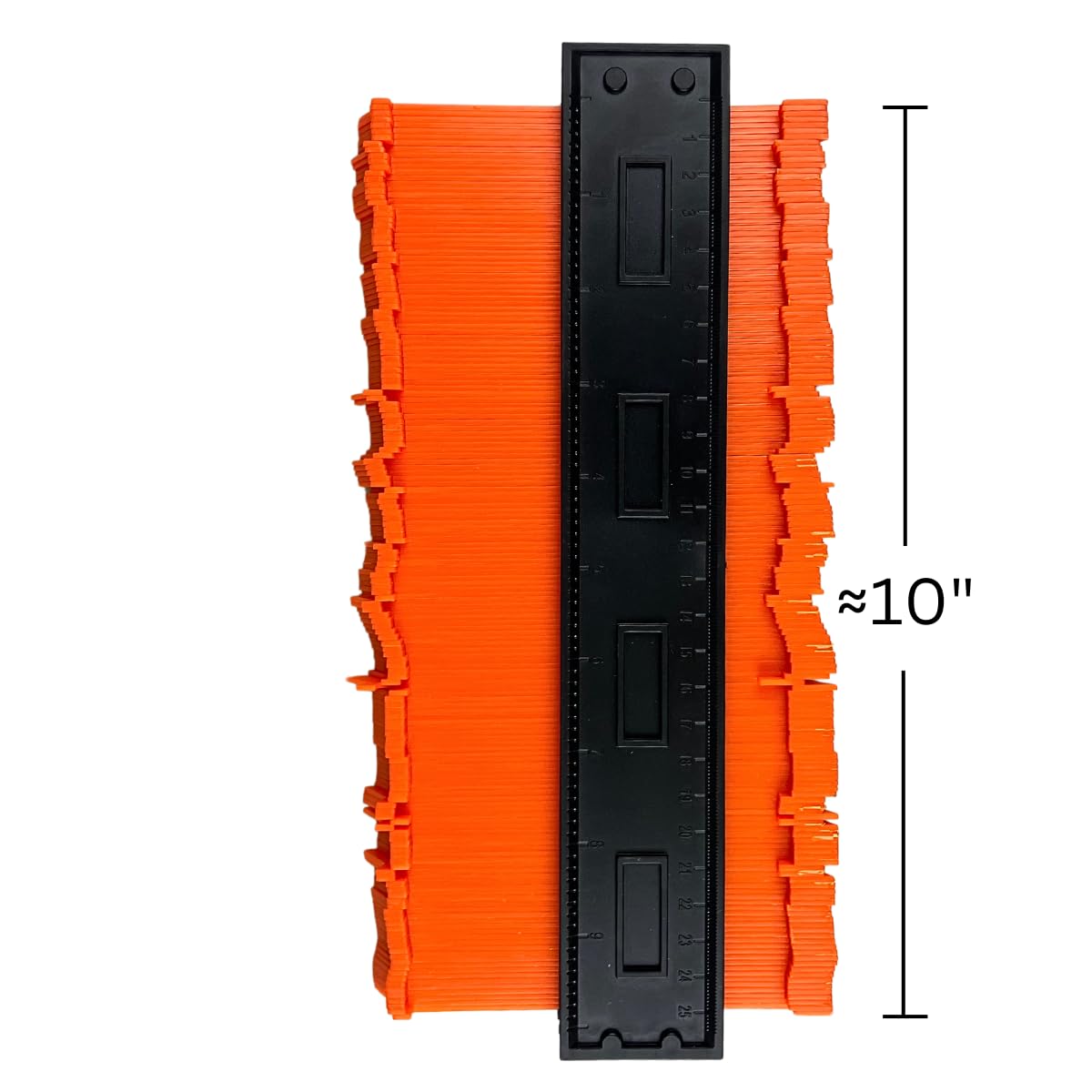 PRECISE 10 inch Contour Gauge for Precise Tracing, Orange