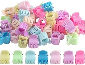 50 Pieces Small Hair Clips, Small Hair Clips, Mini Hair Clips, Hair Accessories for Women, Small Hair Clips for Girls and Women (Multicolor)