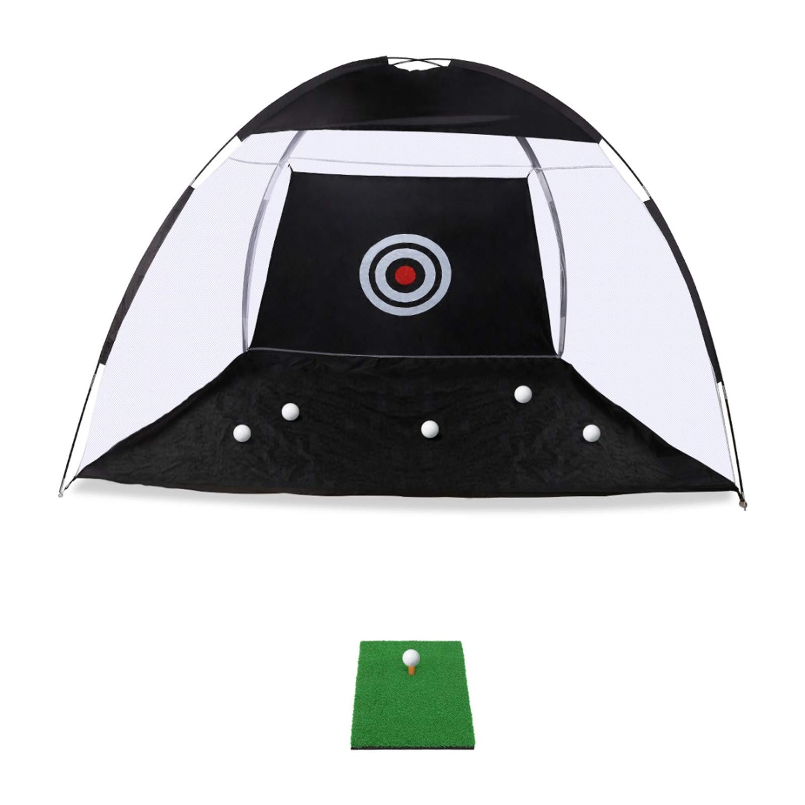 NOHPILY Golf Practice Net Golf Hitting Cage Tent Golf Training Equipment Indoor Outdoor, 3 x 2m