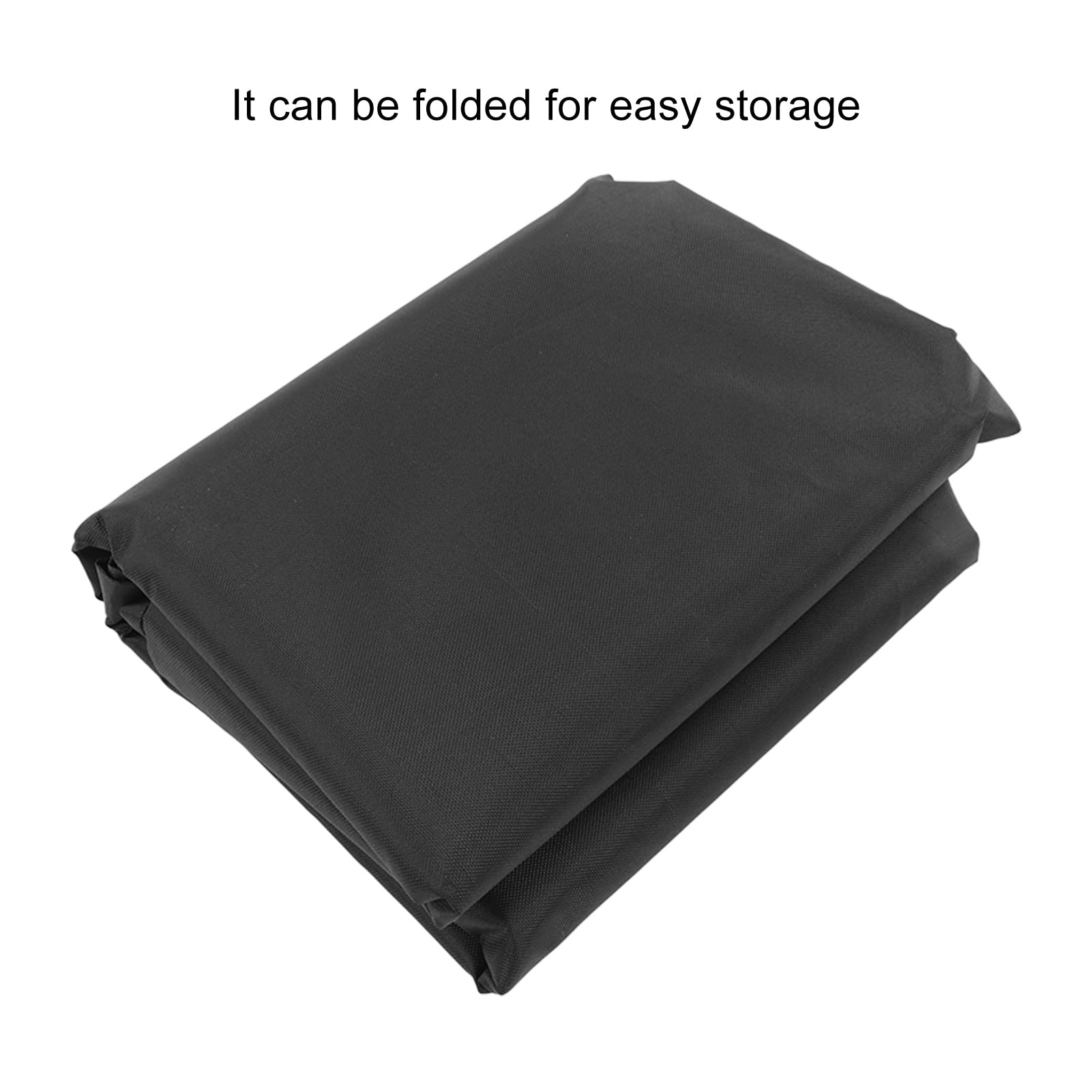 Copertura per Batteria Rivestita in Argento con Materiale in Tessuto Oxford, Impermeabile E Pieghevole, Adatta per Uso Interno Ed Esterno(107.9in*79.9in-Nero)