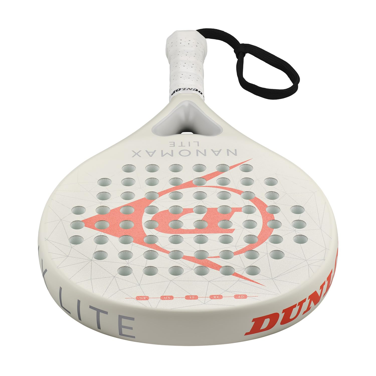 Dunlop Padel Bat Nanomax – Hybridform, Graphit-Rahmen, Medium-Balance