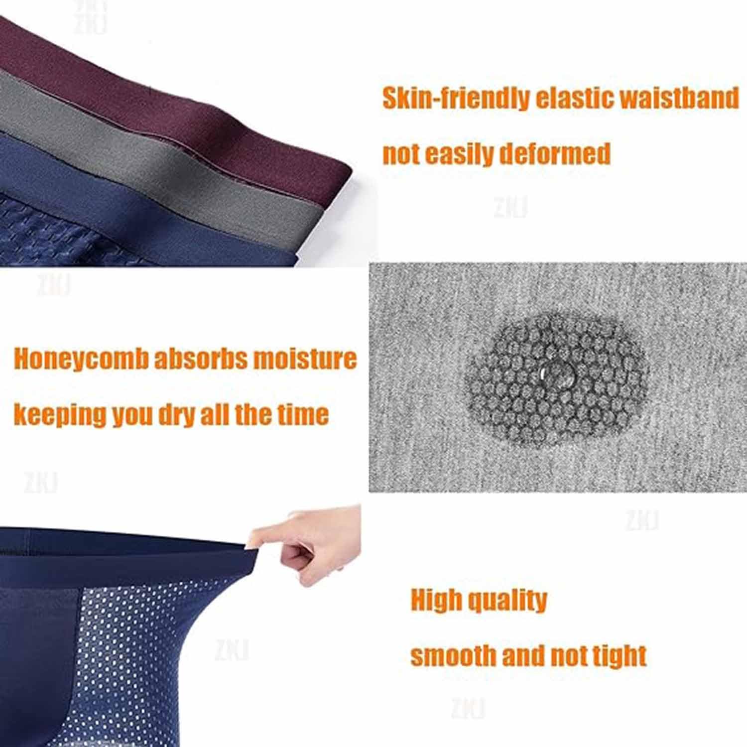 Slip Boxer Intimi da Uomo con Patta Aperta, Gamba Regolare, Intimo Traspirante e Confortevole per Uomo
