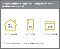 Vista 6 de Botellas de colección y almacenamiento de leche materna por Medela, 8 oz, Transparente
