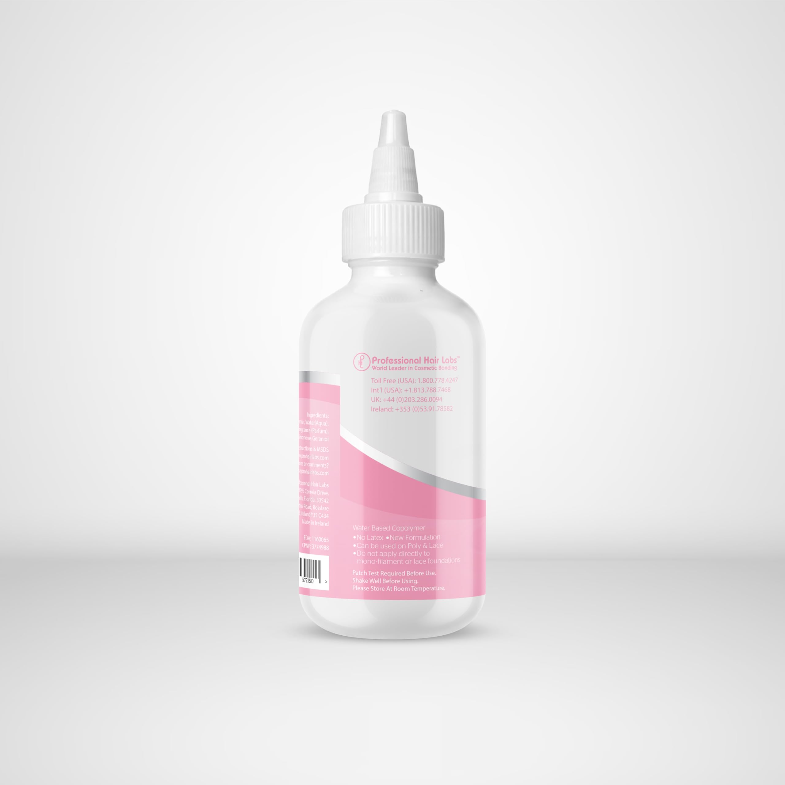 Professional Hair Labs Ghost Bond Haarkleber Perückenkleber, keine Chemikalien, XL, 5 oz (Rose, 5oz / 147ml)