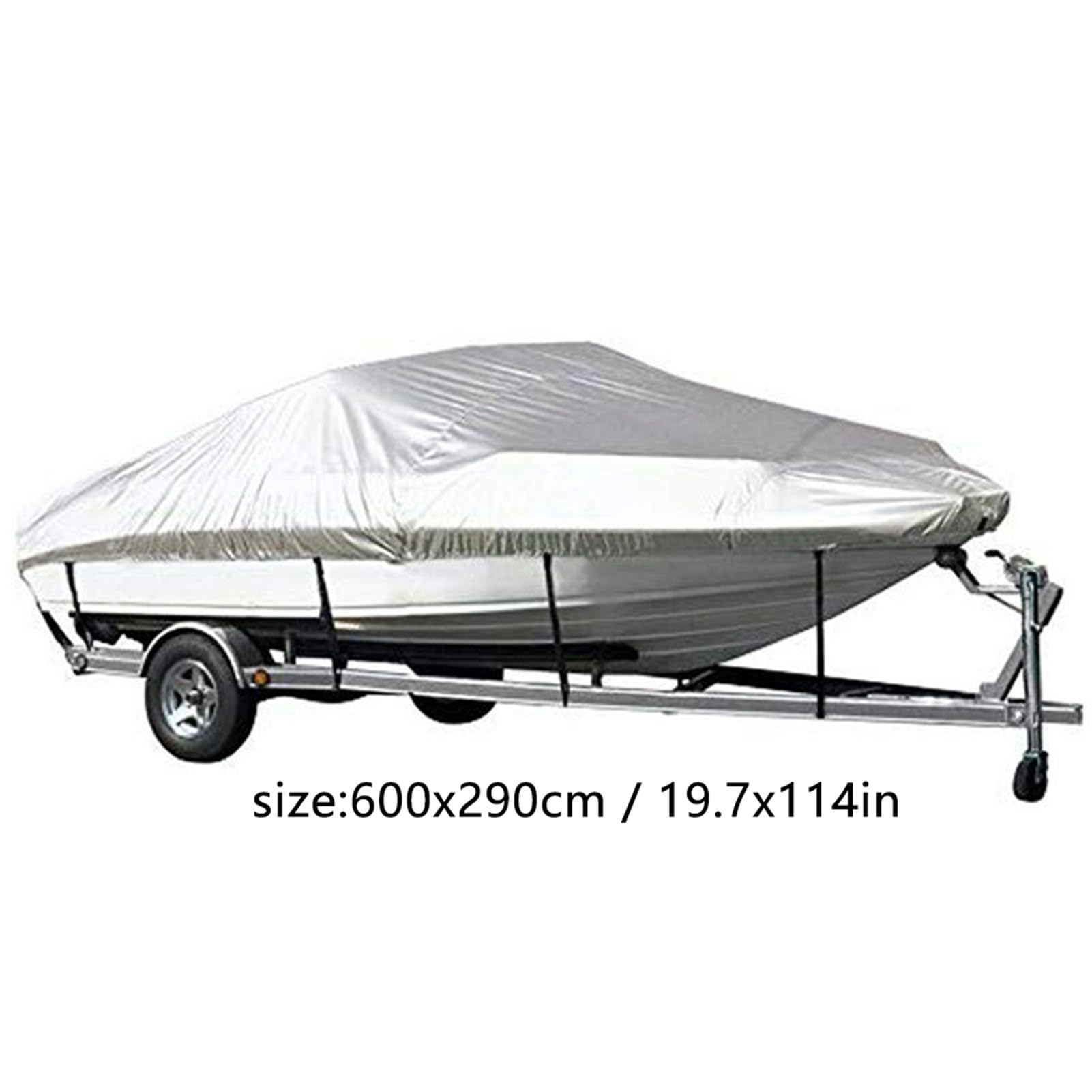 wasserdichte Staubdichte Sonnenschutz Abdeckung für V Rumpf Ruderboot Fischerboot Bootsabdeckung 600x230 cm witterungsbeständig robust