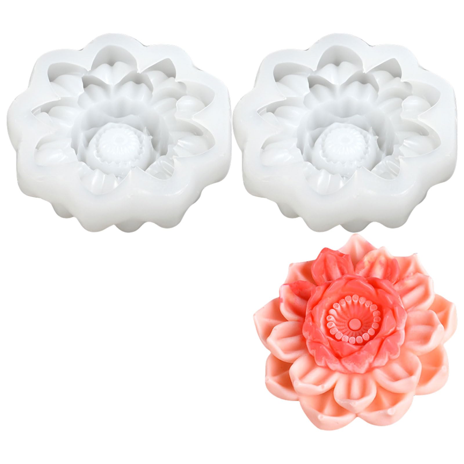 Kalttoy Easy to Use Silicone Cake Molding Tray Multipurpose Silicone Baking Molds with Flower Shape for Pastries Treats Cakes Festival Celebration Bakewares
