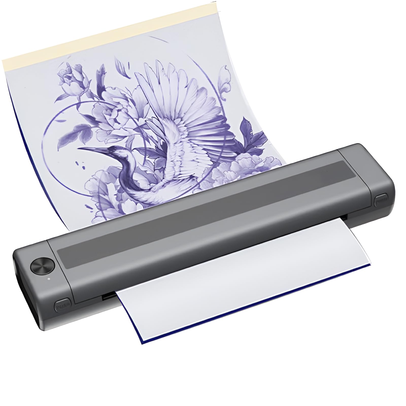 Stampante Professionale per Stencil per Tatuaggi, Stampante Termica Portatile da 1200 mAh, Stampante Wireless per Tatuaggi, Stampante Bluetooth Senza Inchiostro