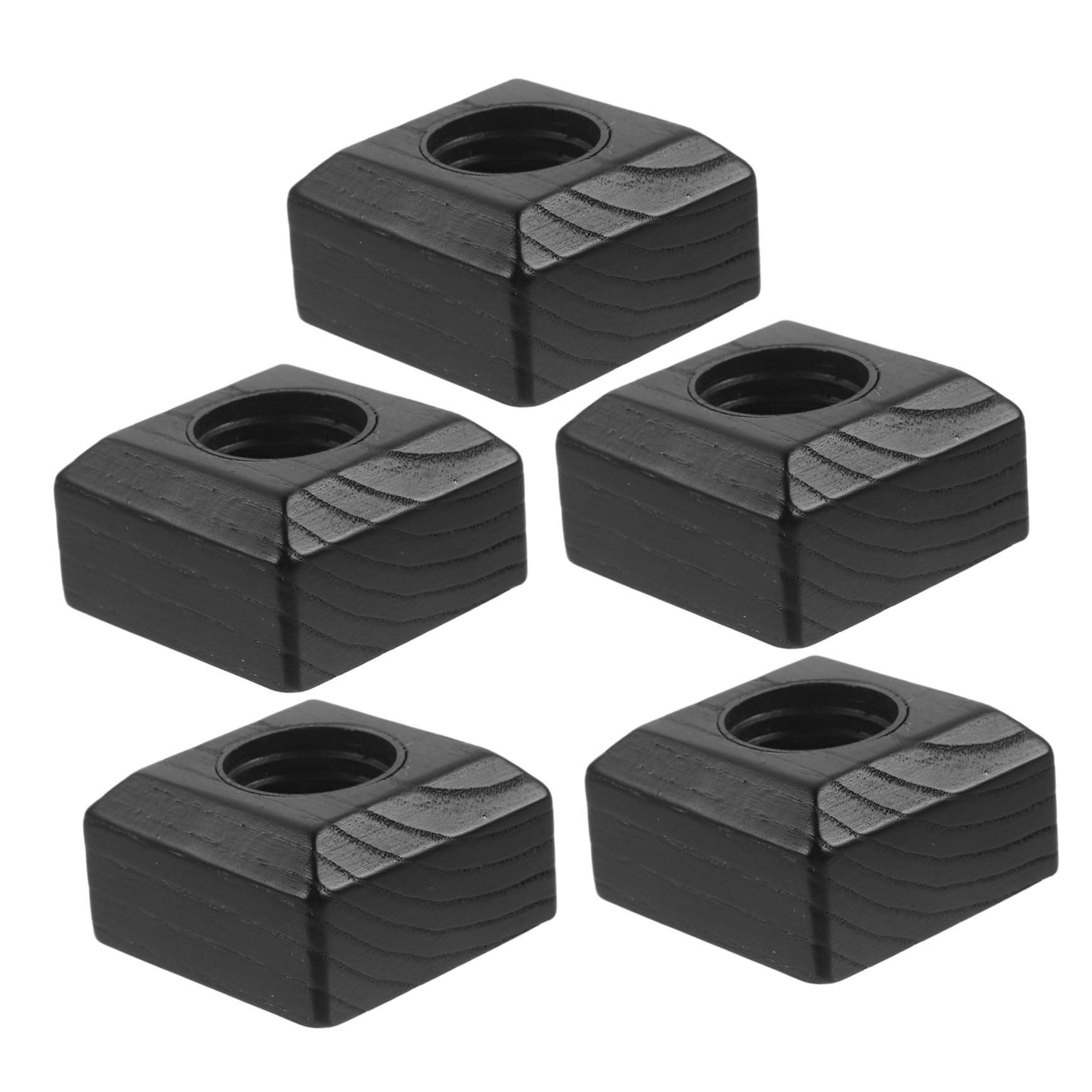 SOLUSTRE Small Bottle Aromatherapy Lids 5pcs Square Wooden Cap Aromatherapy Bottle Lid