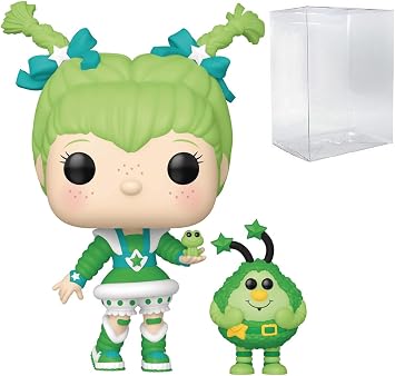 POP Funko Rainbow Brite - Patty OGreen & Lucky Vinyl Figure Bundled with Compatible Box Protector Case, Multicolored, 3.75 Inches