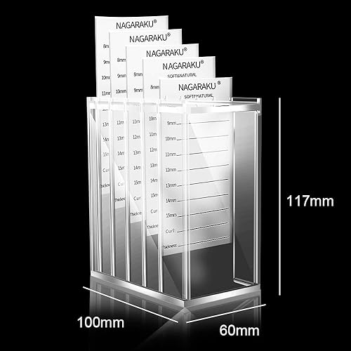 Miniatura 7 de NAGARAKU Caja de almacenamiento magnética para extensiones de pestañas, caja organizadora de pestañas postizas, 5 capas, a prueba de polvo,