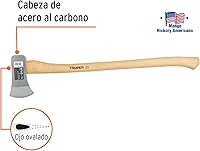 Vista 2 de TRUPER HM-3-1/2M 3 1/2 lb Michigan Axe, 34" Hickory Handle