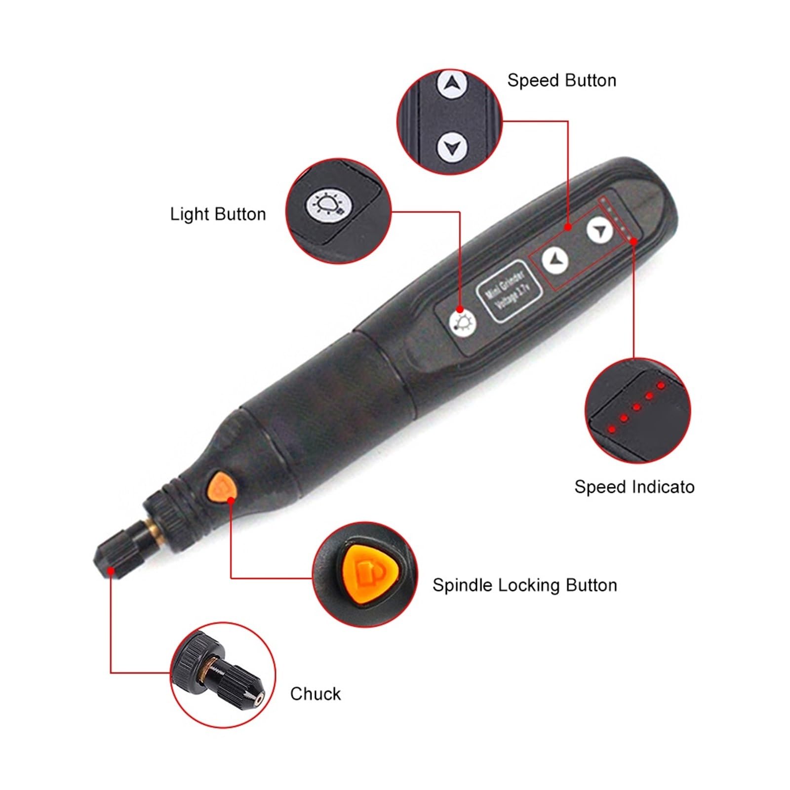 Zestaw NarzęDzi Do Grawerowania USB Bezprzewodowa Mini Wiertarka Elektryczna Zestaw Bezprzewodowych Narzędzi Obrotowych DIY Obróbka Drewna Grawerowanie Długopis Polerka Materiały Ścierne