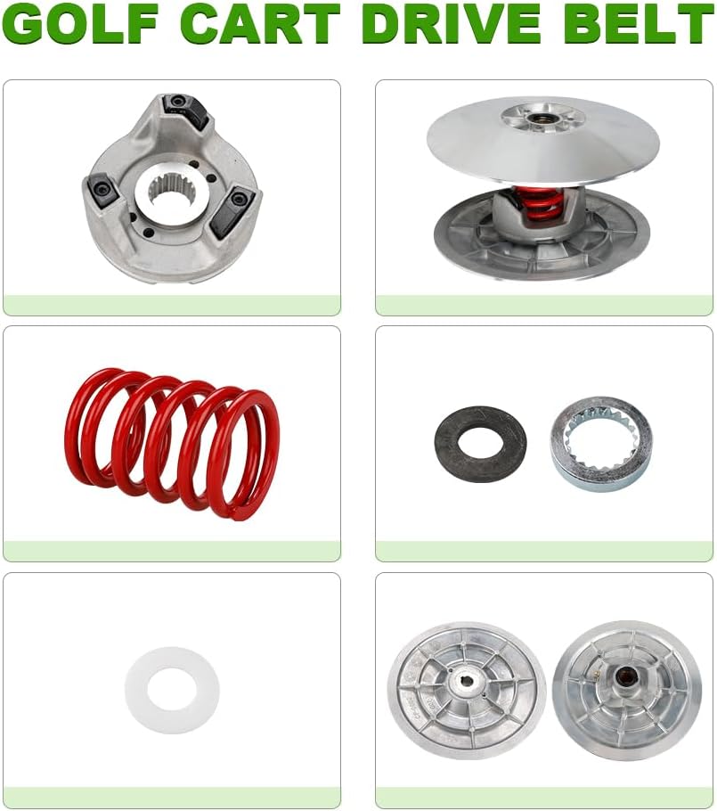 JDMON Secondary Driven Clutch Kit Compatible with Yamaha Gas Golf Cart G2