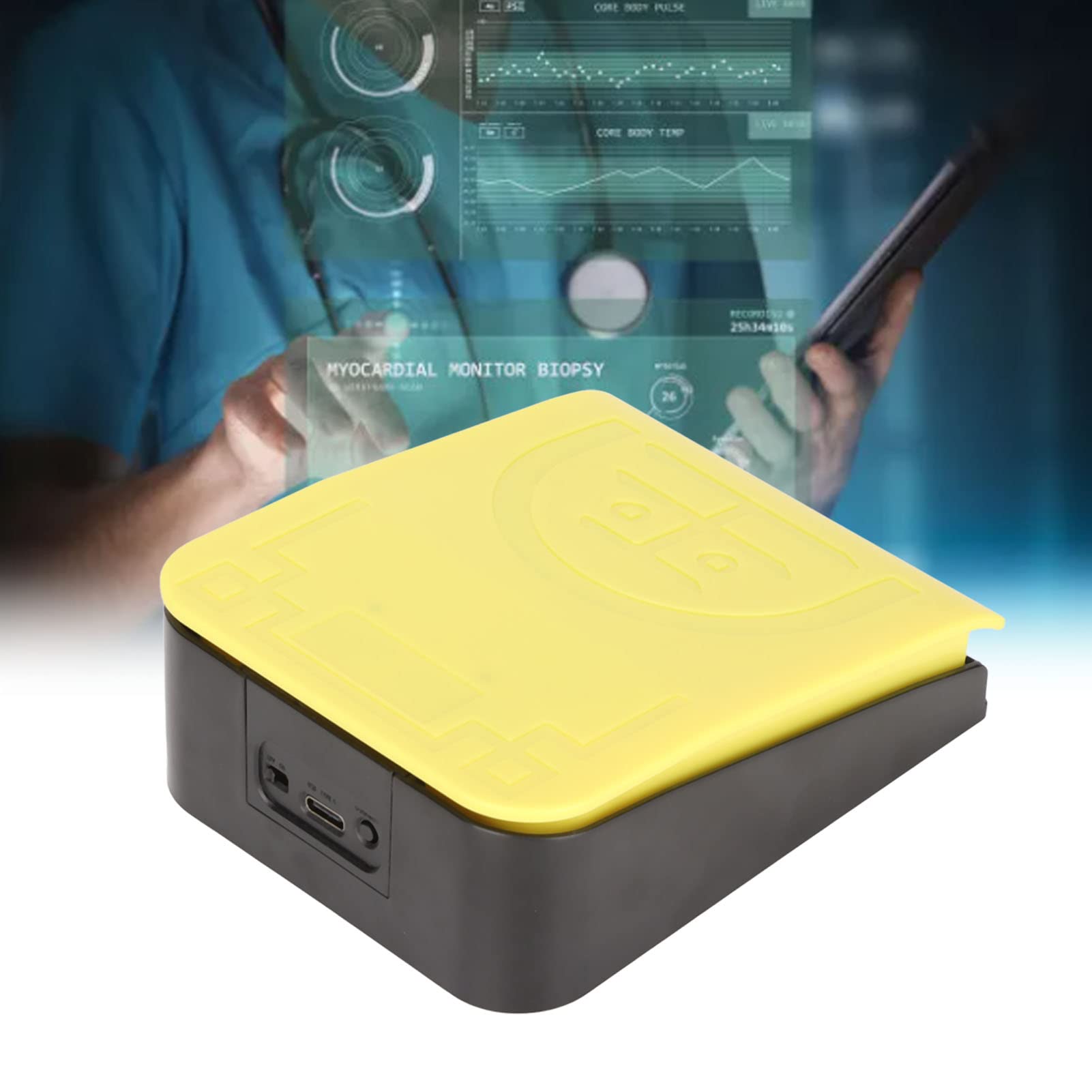USB Fußschalter Singal Pedal, Kabelloser Bluetooth Fußschalter Spielsteuerung Aktion HID, Programmierbare Computer Tastatur Maus Spielaktion für Windows, Linux, OS X, Android