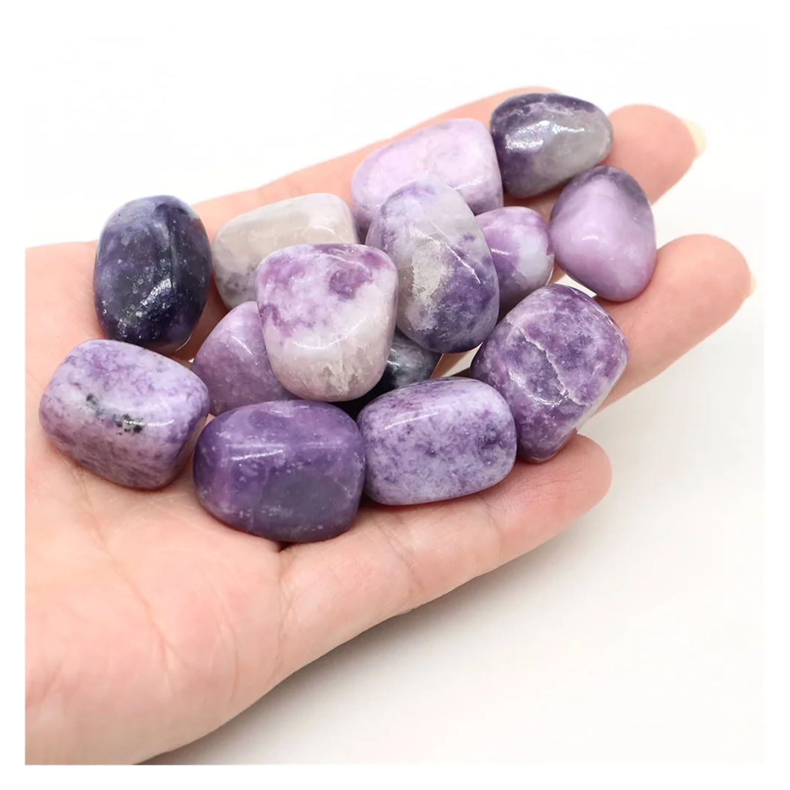 Piedras de Grava para peceras, Rocas pulidas caídas, Piedras Preciosas, Cristales, Acuario, jardín, Multicolor, 50g-1000g(Color 21,1000g)