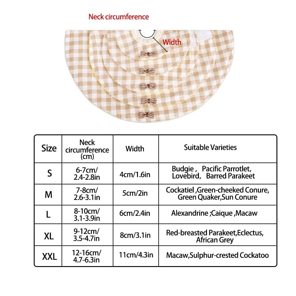 Bird Elizabethan Collar Neck Rings Wound Protector Cone Collar Birds Anti-bite Elizabethan ?Anti-Grab Feather Plucking,Recovery Cones for Parrot Parakeet Cockatiels (XL)