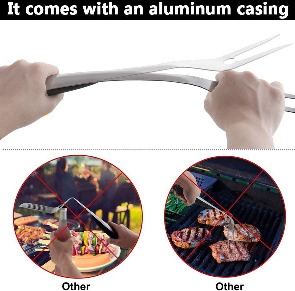 Juego de utensilios para barbacoa, accesorios para barbacoa, accesorios profesionales para barbacoa, regalo perfecto para el día del padre, cumpleaños, Navidad, regalo para hombres