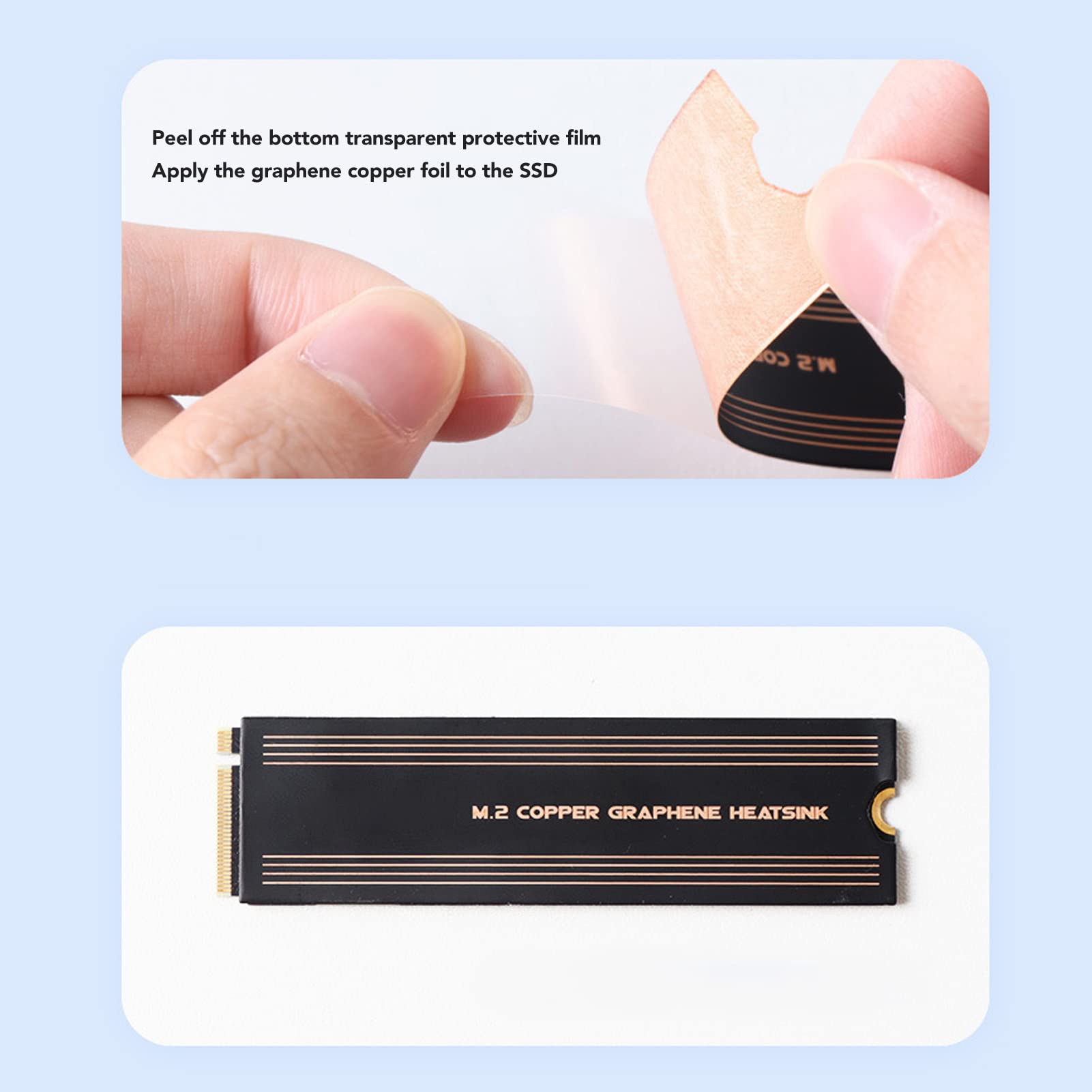 2 Stuks DDR5/DDR4 Ram Koeling Heatsink Grafeen Snelle Geleiding Stabiel Duurzaam Koper Koellichaam voor DDR4 DDR5 Laptop Geheugen
