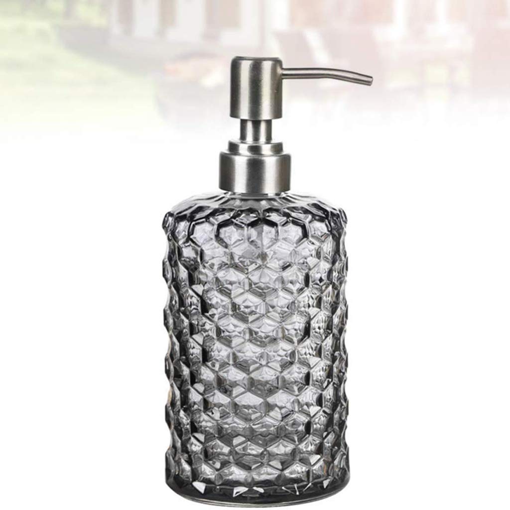 Vetro dispenser di sapone con Rust Proof pompa, Cucina for il bagno