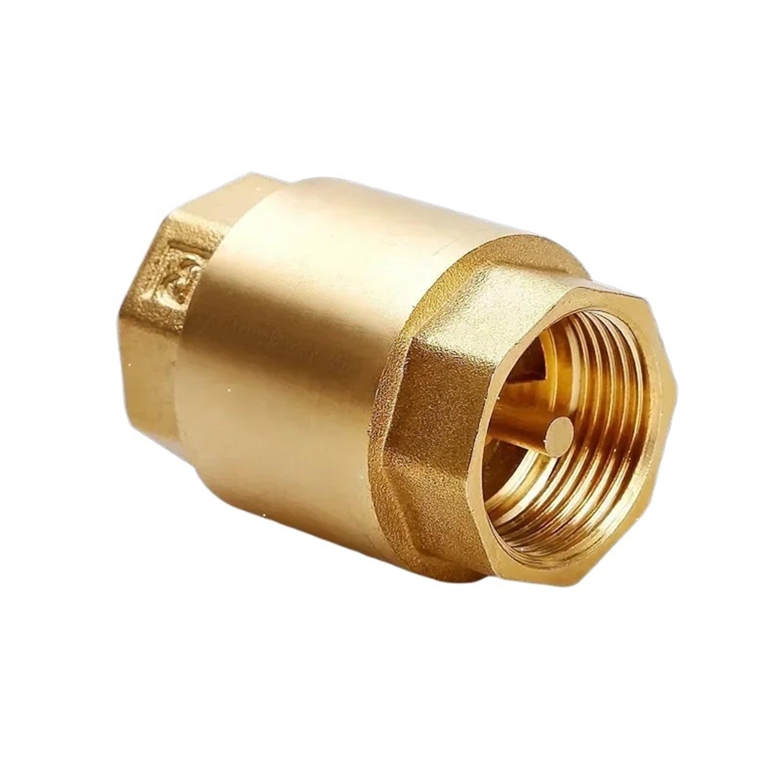 Dkgnyxnplj 3L4 Inch 1Pcs Dn15/Dn20/Dn25 Brass In-Line Spring Check Valve 25Mm(3L4 Inch)
