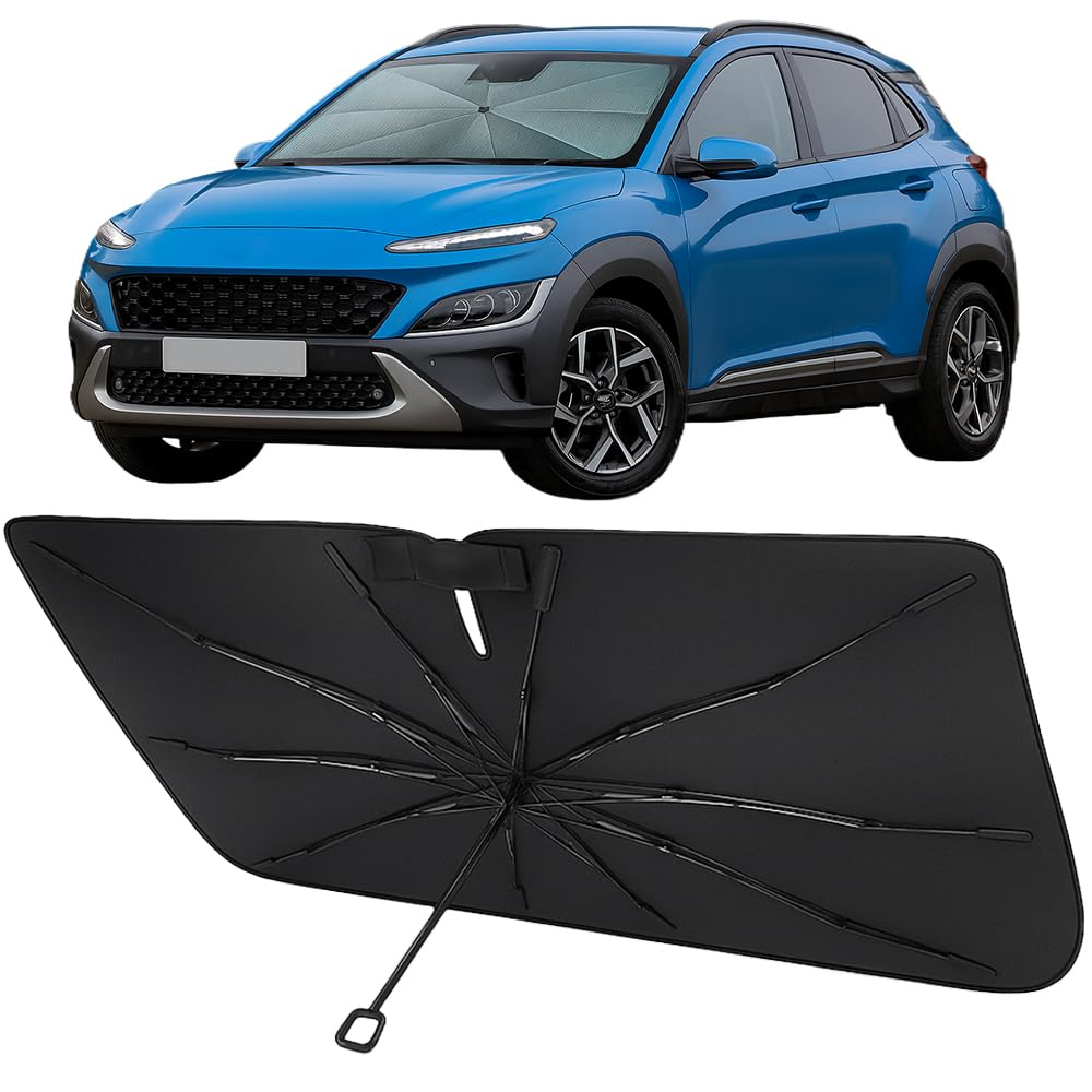 Proadsy Custom Fit Windshield Sun Shade Umbrella for 2018-2023 Hyundai Kona