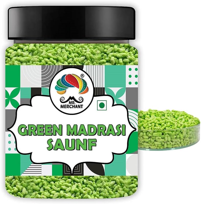 Mr. Merchant Green Madrasi Saunf Mukhwas Mouth Freshener Mix, 300g