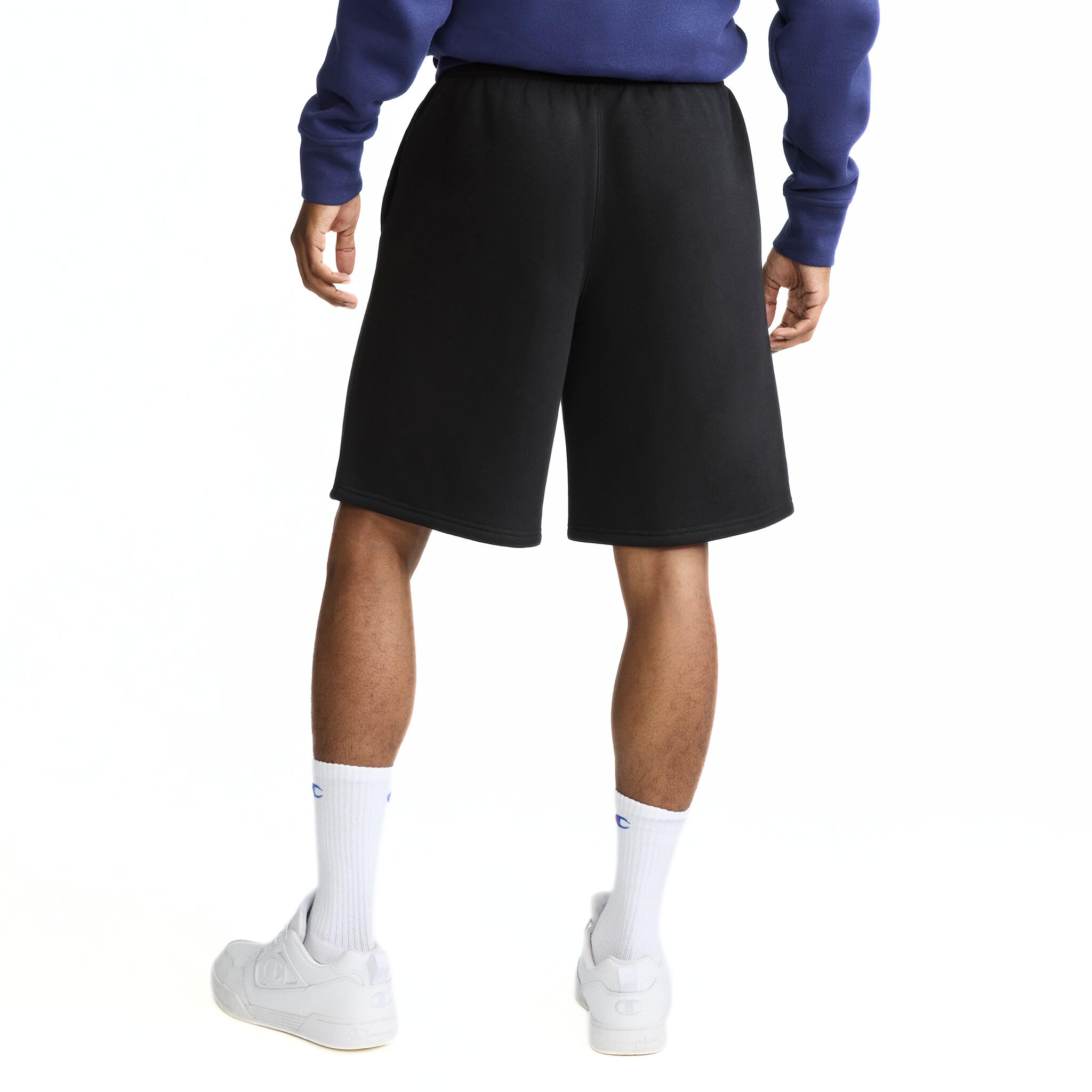 Champion Pantaloncini da Uomo Powerblend in Pile, Nero, M
