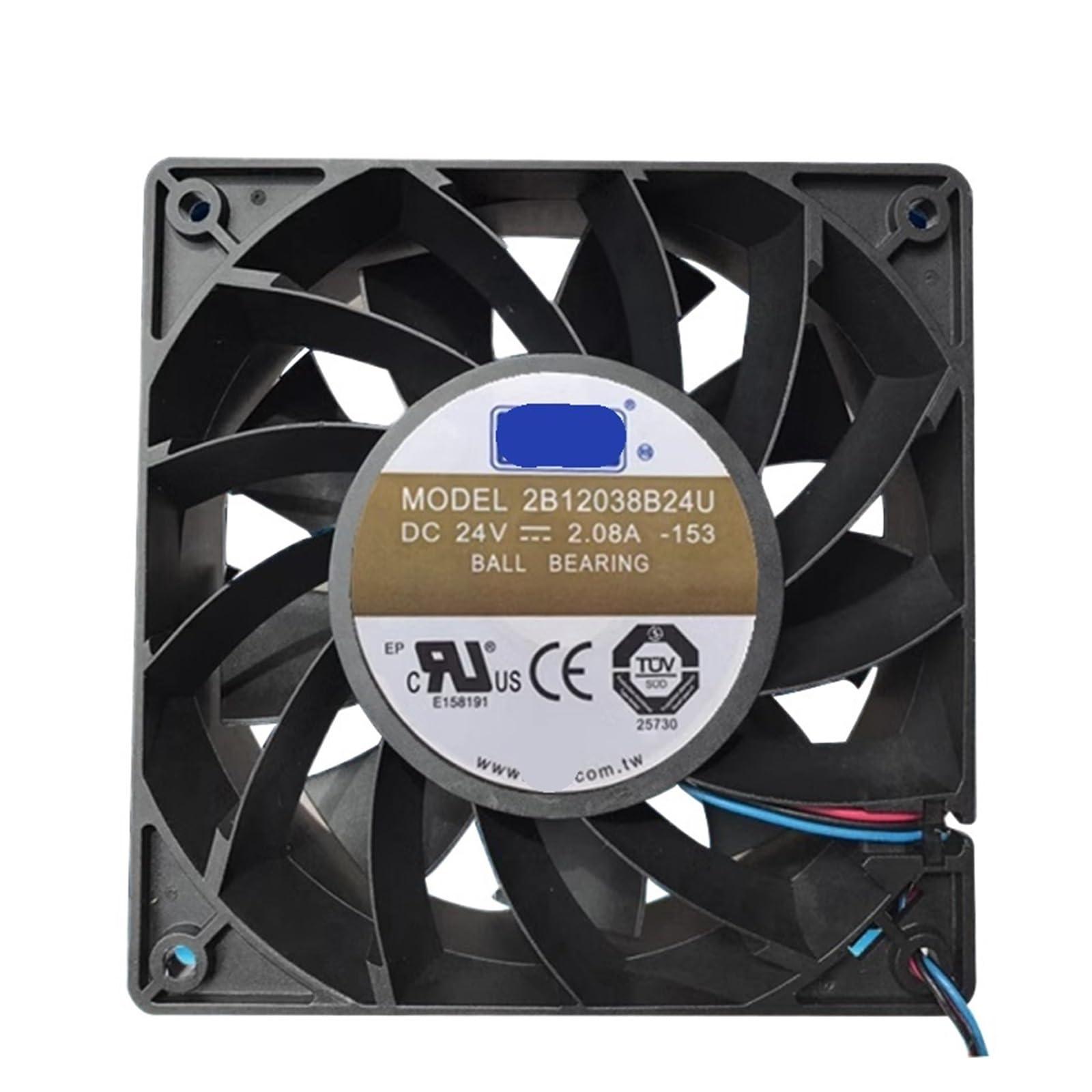 YMUGUEGH 2B12038B24U DC 24V 2.08A 120x120x38mm 4-Wire Server Cooling Fan