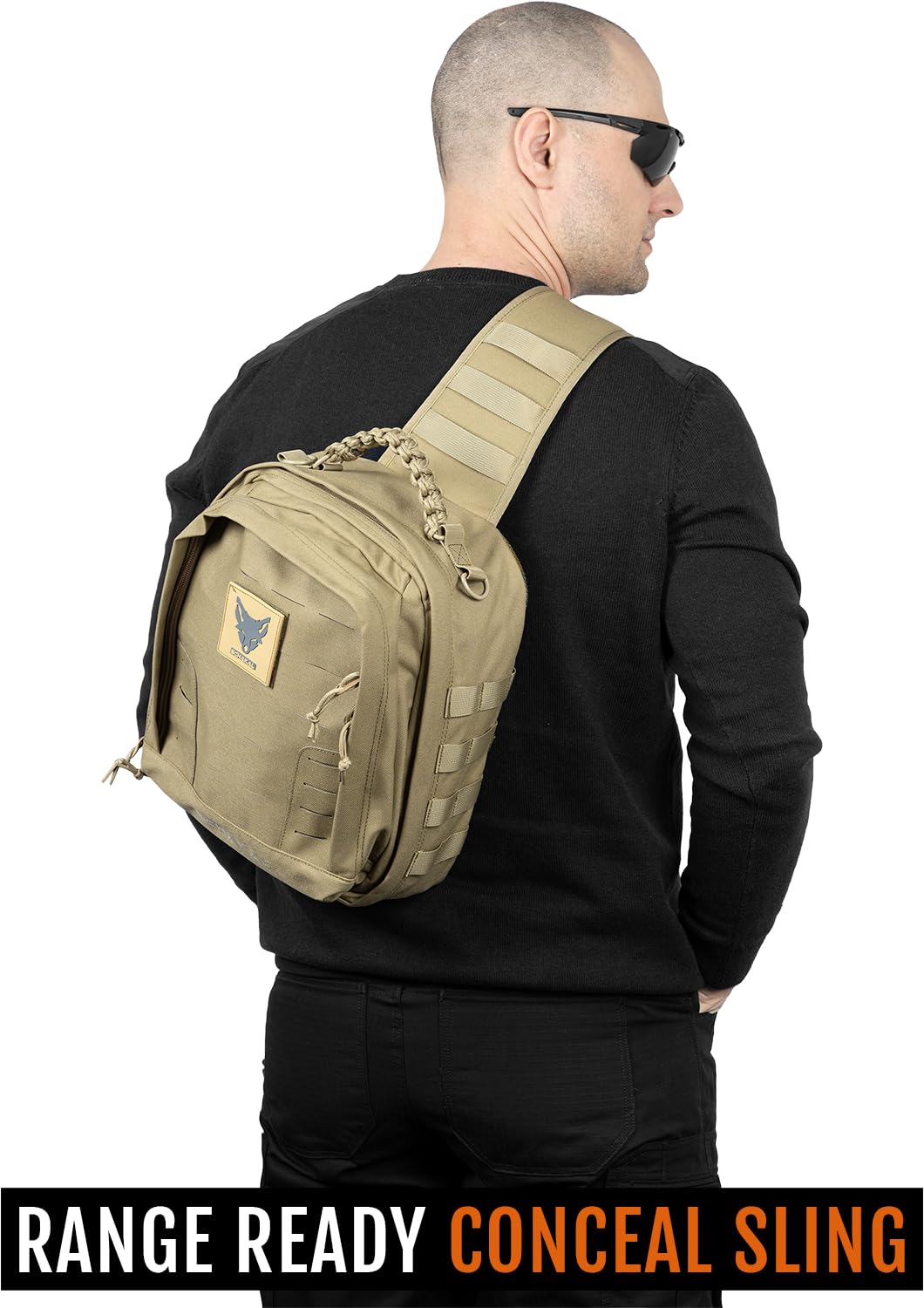 ACE Schakal Waffen-Tasche - Einsatztasche mit MOLLE für Pistole & Kurzwaffen - Taktisch & Abschließbar Dank Schloss