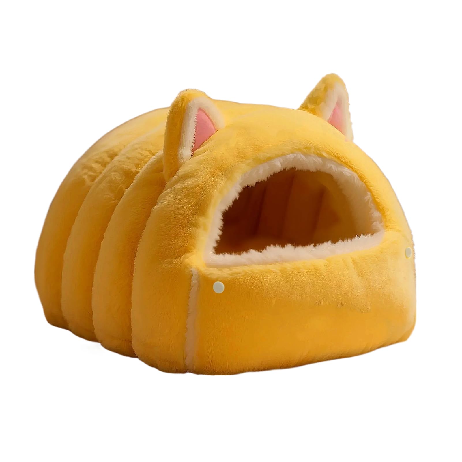 Cama cueva para gatos lavable y semicerrada con base antideslizante