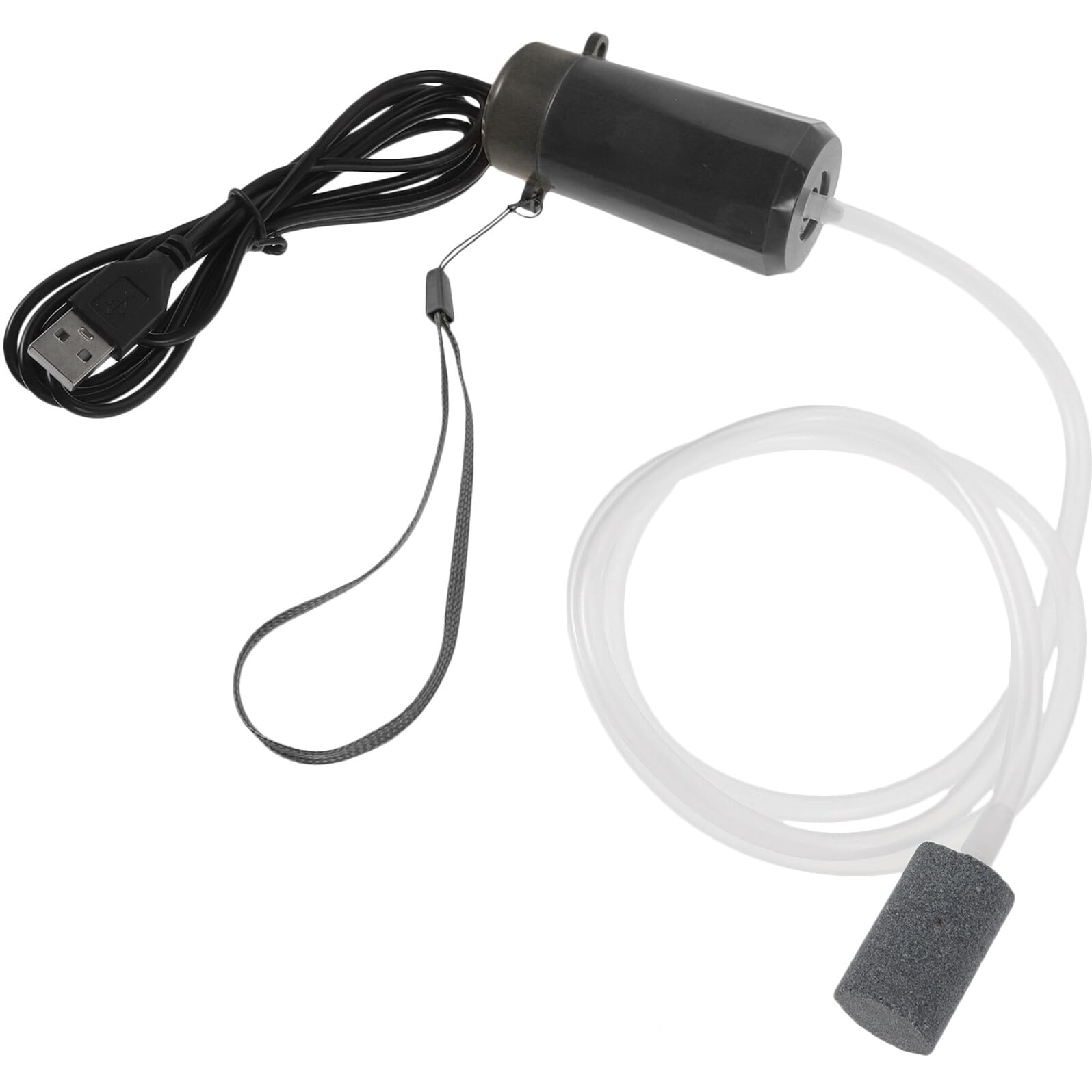 NUOBESTY Portable USB Oxygen Pump for Fish Tank Quiet Aquarium Air Pump Bubbler with High Airflow for Home