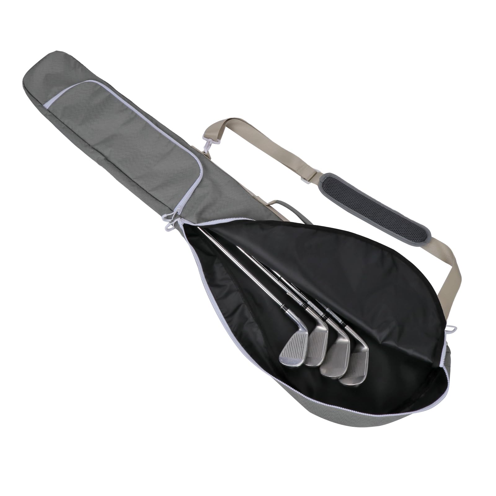 TOURBON Tragbare Golftasche aus Nylon, leicht, Sonntags-Tragetasche, faltbar, für Golfschläger/Reisen