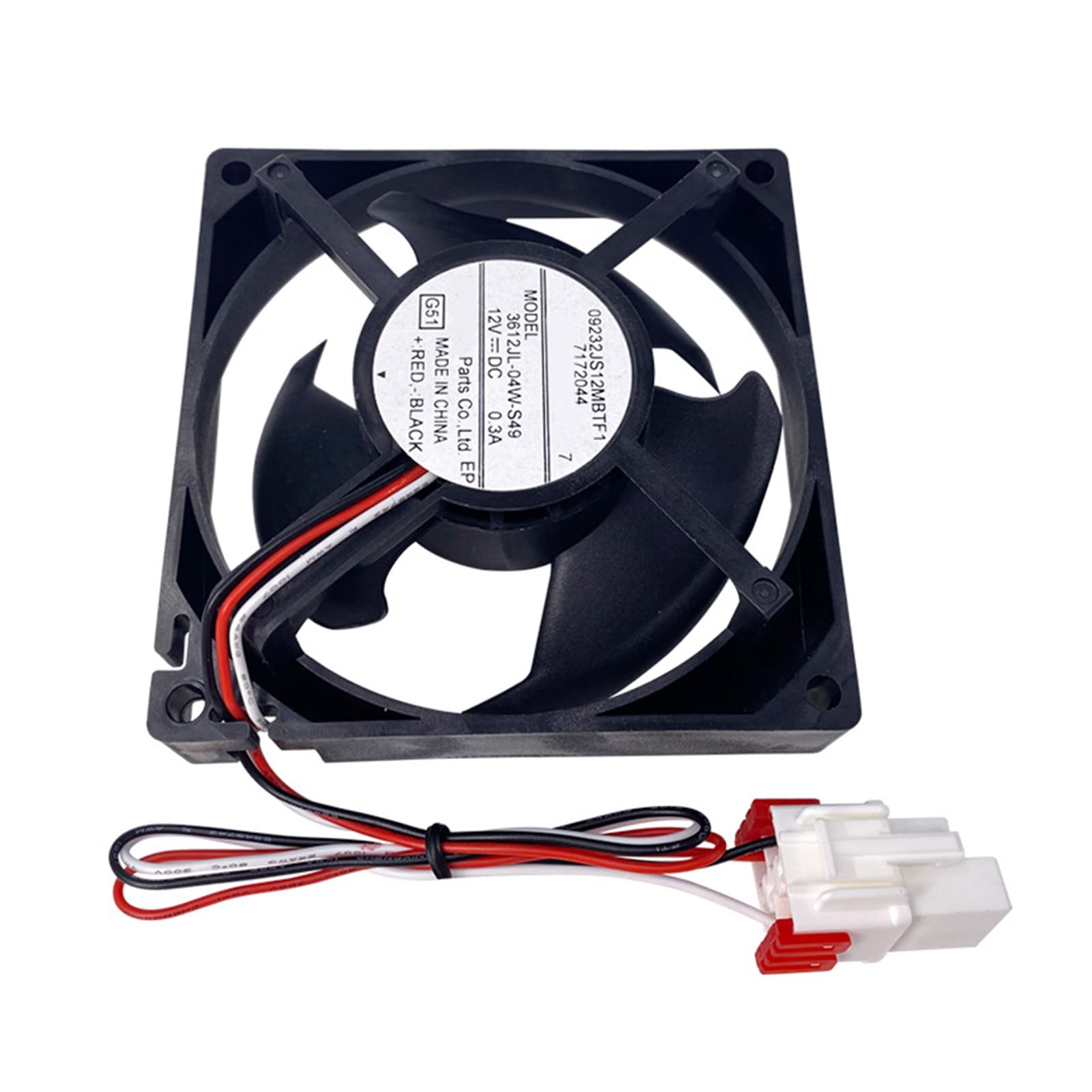 Kaeltsyn Noise 12V Refrigerator Cooling Fan 3612JL 04W S49 Ideal Option for Various Brand Fridge Heat Transfer OEM Fridge Fan Replacement