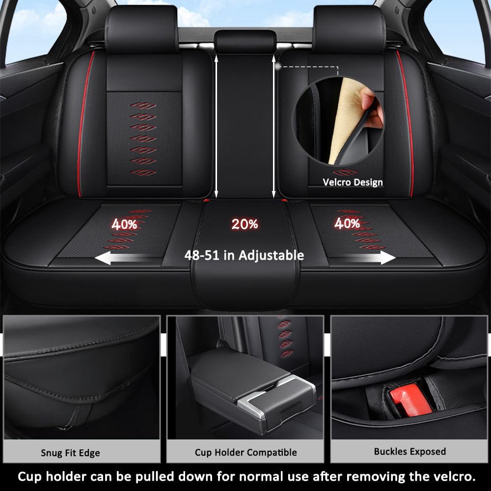 Pick-up Truck Car Seat Covers for Dodge Dakota 1987-2011 Waterproof Leather Seat Covers 5-Seats Standard Truck Interior Accessories — view 3