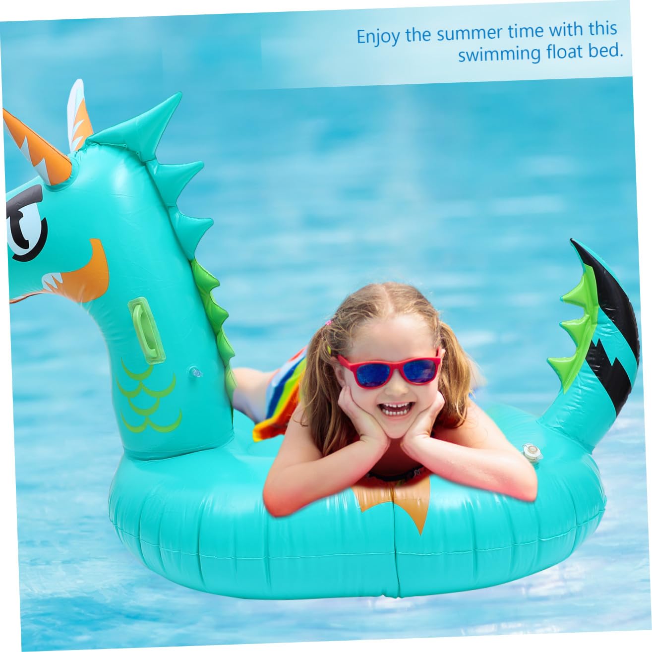 ifundom Aufblasbares Drachen-schwimm-Bett Für Erwachsene Lustige Wasser-Lounge-Matte Leicht Und Tragbar Für Pool Und Strandspaß Langlebiges Material Für Besten Komfort