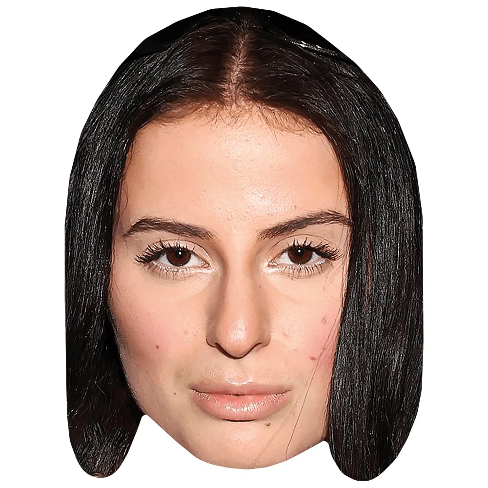 Natalie Jane (Pout) Celebrity Mask, Flat Card Face, Fancy Dress Mask