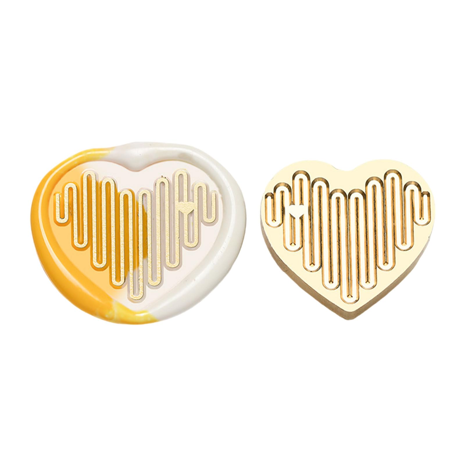 Buxuaaaa Shaped Waxes Seal Stamp Heart Series Sealing Waxes Stamp for Scrapbooking Letters Card Invitation Decorations Heart Series Seal for Card Decorations Shaped Sealing